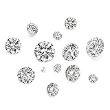 Craftdady 50 Stück 5 Größen klare Cubic Zirkonia Stein lose CZ Strass facettierte Cabochons für Ohrring Armband Anhänger Schmuck DIY Handwerk Herstellung