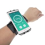 Handy-Armband für Samsung Galaxy S25/S24/S23/S22/S21/S20/Note 20/A15/A35/A54/A55/A56, iPhone 16/15/14/13/12/11/SE/XR, Google Pixel 9/8/7/6 (schwarz)