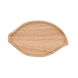 Holztablett Kreatives Ablagetablett aus Massivholz, unregelmäßiges Tablett, Trockenfrüchte-Cashew-Tablett, Nachmittagstee, Kaffeetasse, Snacktablett, Frühstückstablett Serviertablett Mit Griffen(B)