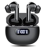 Kopfhörer Kabellos Bluetooth, In Ear Kopfhörer Bluetooth 5.3 mit 4 ENC Noise Cancelling Mic, 2025 Neue Kopfhörer Kabellos LED Anzeige, 48Std Earbuds, HiFi Stereo IP7 Wasserdicht Ohrhörer für Arbeit