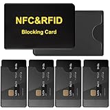 GZDAOXIA 6 Stück kartenhülle,RFID Blocker kartenhülle,EC Karten schutzhülle,kreditkartenhülle,scheckkartenhülle,RFID Blocker Schutzhülle,NFC Schutzhüllen,Sicherheit gegen Datenklau