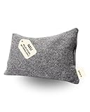 frihed® Wellnesskissen mit Dinkelspelz - 35x25 cm - Schlafkissen - 100% Wollwalk - Entspannung & Schlafen - Handcrafted - Zubehör Accessoire mit Dinkelduft - Geschenkidee