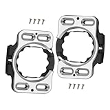 Sosoport 2 Stück Fahrradpedal-Schlossplatte Fahrradpedalverriegelung Stollenabdeckungen Pedalsperre Fahrradstollen Fahrradpedalschloss Pedalplattenabdeckung Rostfreier Stahl