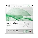Absorbeo Windel Maxi 15 Stück, Saugfähiges Hilfsmittel für Schwere Blasenschwäche, Absoluter Komfort, Totaler Schutz, Anti-Odour-System, Vollständig Atmungsaktiv, Unisex, Größe L