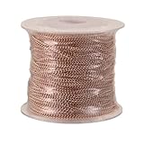 Baluue Roségold Kupferkette zum Basteln Hochwertige DIY Schmuckkette für Armbänder und Halsketten Stabile Metallkette mit Electroplated Farbe Vielseitiges Zubehör für Schmuckherstellung