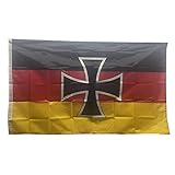 Stormflag Deutschland Eisernes Kreuz Flagge 90x150cm Deutschland Flagge 3x5ft Polyester 90g mit Ösen mit Doppelnadel genäht.