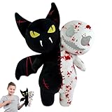 POPOYU 30CM Fledermausgeist Kissen,Neue kreative Niedlich Gruselige Kissen Puppe,Fledermausgeist Dekoratives Kissen für Kinder Weihnachten,Geburtstagsgeschenke weiches Bett/Sofa Dekorationen