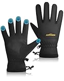 AXEVMEN wasserdichte Winterhandschuhe Herren Damen, Thermo Warme Fahrradhandschuhe mit Touchscreen, Plüschfutter, Winddicht & rutschfest für Ski, Outdoor, Laufen Laufen Wandern Plüsch Winter