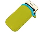 immi Smartphone Neopren Sleeve für 4 bis 5 Zoll Größen (Grün/Pink)