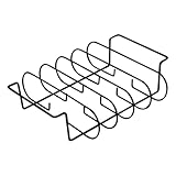 Sghtil Grill-Rippenständer, Karbonstahl, Grillzubehör, spülmaschinenfest, Steakhalter zum Kochen, Küche, Ausruhen, Vorbereitung, Braten