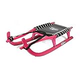 German Luge Freizeitrodel 95 pink Sitz schwarz Lederlenkriemen