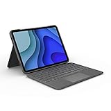 Logitech Folio Touch iPad Hülle Tastatur, Trackpad und Smart Connector für 11 Zoll iPad Pro (Modell: A1980, A2013, A1934, A1979, A2228, A2068, A2230, A2231) Französisches AZERTY-Layout Grafit