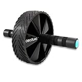 Cecotec Bauchroller, Bauchtrainer Ab Roller Small Fitness DrumFit AB Wheel, funktionelles Training, rutschfeste ComfortFit- und SweatProof-Griffe, EVA-Gummimatte, SilenceFit, maximal 200 kg