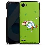 DeinDesign Hard Case kompatibel mit LG Q6 Plus Schutzhülle schwarz Smartphone Backcover Obelix Offizielles Lizenzprodukt Asterix