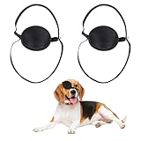 MVSSP Verstellbare Hundeaugenklappen für die Genesung nach Operationen, 2 Stück, weiche und bequeme Augenabdeckung für Augenverletzungen (1)