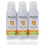 Allpresan Fuß Spezial Nr. 3 Schaum-Creme mit Mango Duft - Fußcreme für sehr trockene Haut - Zur täglichen Fußpflege sehr trockener Füße - 3x 125 ml