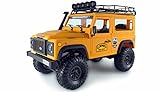 Amewi 22565 D90X12 Landrover Scale Crawler Lizenzfahrzeug 4WD 1:12 RTR, Gelb