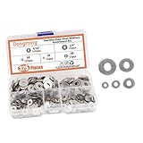 Hohopeti 325Stücke Unterlegscheiben aus Vielseitige Dichtungen für Mechanische Geräte Verschiedene Praktischer Sortierbox