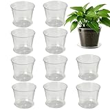 Pflanztöpfe – wiederverwendbare Sämling-Starterbehälter | Anzuchttöpfe für Pflanzen – langlebige Pflanztöpfe mit Ablaufloch | ideal für Setzlinge, Stecklinge und Gartenanfänge | leicht