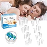 Schnarchstopper Anti Schnarch Nasenspreizer, 8 Stück Gegen Schnarchen Stopper Nasenklammer Nasendilatator Snoring Stopper, Hilfsmittel Gegen Schnarchen Besser Atmen