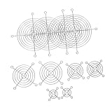 CLISPEED 10 Stück Mit Schrauben Für Workstation Für Laptop Kühllüfter Für Computergehäuse Computergehäuse Staubschutzgitter Hoher Luftstrom