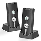 2 Wege Gegensprechanlage 1000M, Smart Voice Intercom 2 Way Voice Intercom Sprechanlage Gegensprechanlage Funk, Drahtlose Gegensprechanlage für Büro, Zuhause (Schwarz)