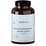 Abnehmen mit Glucomannan Sättigungskapseln - 180 Appetitzügler Kapseln - Slim Caps - hochdosiert zum Gewichtsverlust - Magenfüller - von Ernährungswissenschaftlern entwickelt