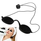 keyxer Solarium Brille, Uv Schutzbrille für Solarium, Rotlicht Therapy Augenklappe Eye Icherheitsbrille mit UV-Schutz verstellbar, Für Glasses Goggles Protection,Schutz Solariumbrille Augenklappen