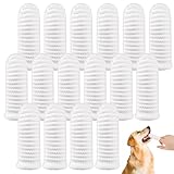 Ailvor 16 Stück Hundezahnbürste, Fingerzahnbürste Hund, Hundezahnbürste Fingerling Wiederverwendbar, Pet Finger Zahnbürste für Hunde Katzen Zahnpflege, Zahnreinigung Anti-Plaque Haustierzahnbürste