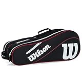 Wilson Advantage iii six Racket Bag Schlägertasche Schwarz - Weiß