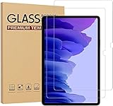 [2 Stück] Schutzfolie für Samsung Galaxy Tab A7 10.4 Zoll SM-T500/T505/T507 Displayschutz 9H Härte, Gehärtetem Glas, Kratzfest, Ultraklar, Blasenfrei