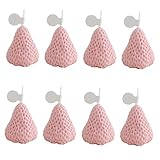 Yardenfun 8 Stück Erdbeer Duftkerzen Kreative Sojawachs für Heimdekoration Geburtstagsgeschenk Aromatherapie für Wohnzimmer und Schlafzimmer