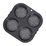 ABOOFAN Hitzebeständiges Fach Silikon Hamburger Brotbackform Nonstick Burger Brötchen Backform für Hamburger Eier Desserts Vielseitig Einsetzbar Leicht zu Reinigen für Zuhause