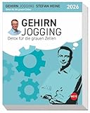Stefan Heine Gehirnjogging Tagesabreißkalender 2026: Der Rätsel-Mix für jeden Tag: Tischkalender für Knobler und Denksportler. Vom originellen ... zur Rechenpyramide (Tagesabreißkalender Heye)