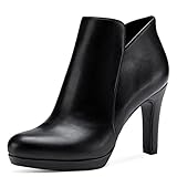 Tamaris Damen Klassische Stiefeletten, Frauen Stiefeletten,bootee,Booties,halbstiefel,Kurzstiefel,uebergangsschuhe,BLACK MATT,40 EU