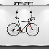 FahrradaufhäNgung Wand, Fahrradlift Rack bis zu 60KG Wandhalterung, Fahrradhalterung,Klappbar Und Abnehmbar für Rennrad, Mountainbike, Bmx, Winkel Breite Lange Einstellbar Schwarz