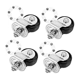 VALICLUD 4 Stück Trailer Jack Caster Wheels Abnehmbare Lenkrollen für Wagenheber Stabilität und Unterstützung für Hydraulische Jacken Langlebig und Zuverlässig