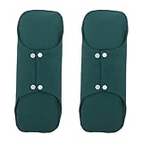 GARVALON 2 Stück Waschbare Stoffbinden aus Baumwolle mit Auslaufschutz für Wochenbettzeit Dünne Einlagen für Blasenschwäche und Nachtgebrauch Atmungsaktiv Grün