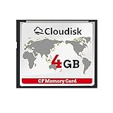 Cloudisk Compact Flash Card 4GB CF 2.0 Kartenleistung für Vintage Digitalkamera und Industrie Ausrüstung (4GB CompactFlash)