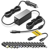 TAIFU 100W 12V-24V USB C auf DC Laptop Stecker KFZ Netzteil für Lenovo HP Acer ASUS Sony Toshiba Fujitsu Dell IBM Samsung Huawei LG Typ C Notebook Universal Auto Ladegerät Zigarettenanzünder Ladekabel