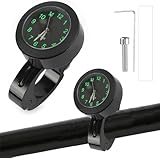 Motorraduhr,Motorraduhr für Lenker Wasserdicht,Fahrraduhr für Lenker,Digitaluhr Lenkeruhr,Motorrad Lenkeruhr,Lenkeruhr Motorrad,Motorrad-Uhren,Lenkerhalterung Uhr für Motorräder Elektrofahrzeuge