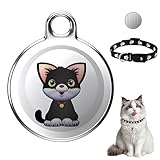 NAVESO Mini Gps Tracker Katze Hund, Katzen Tracker Ohne Abo, Katzentracker Klein Gps mit Halsband, Haustier Trackerfür Katzen, Hunde, Schlüsselschnalle,Echtzeit-Standortverfolgung,Ip65 Wasserdichter