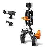 K&F Concept MS13 Magic Arm mit Super Clamp,Super Klammer mit 360°Kugelkopfarm,Kamerahalterung Kompatible mit Blitzlicht/DSLR Kamera/Stabilisator,klemmstativ mit Handyhalterung