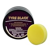 Reifenbeschichtung, Autoreifenglanz | 120g Tragbarer Beschichtungsreifen Schwarz,Reifenreiniger und Glanz, wasserfester Autoreifenglanz, Nassreifen-Pflegepaste, Hochglanz-Reifenwachs für Autos