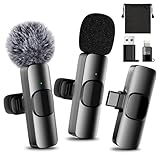 SOOOEC 3-in-1 Kabelloses Ansteckmikrofon für iPhone/Android/PC – EIN Mini-Mikrofon für Videoaufnahmen, Live-Streaming, YouTube/TikTok/Vlog/Interviews – Handy-Mic mit Aufbewahrungstasche