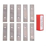 Entgoinggo Schaberklingen, 10 Stück, aus massivem Hartmetall, wendbar, rechteckig, doppelkantig, für Holzoberflächen, Hobelschneiderköpfe