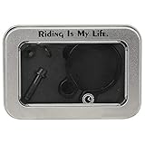 Fahrradschloss-Sattelklemme aus Aluminium-Titan-Legierung, Fahrrad-Sattelklemme mit Schraubenmutter, leichtes Hohldesign für Mountainbike-Rennräder, langlebige Dichtung und ((31,8 mm schwarz))