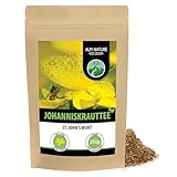 Johanniskraut Tee (250g), Geschnitten, schonend getrocknet, 100% rein und naturbelassen zur Zubereitung von Tee, Kräutertee, Johanniskrauttee