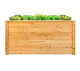 WESTMANN Hochbeet aus Lärchenholz | 170x90x84 cm Natur | Kräuterbeet für den Außenbereich | Holzhochbeet zum Bepflanzen von Gemüse & Kräutern | FSC® - Zertifiziert