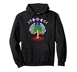 Mondphasen, Lebensbaum, Chakra, spirituelles OM Pullover Hoodie